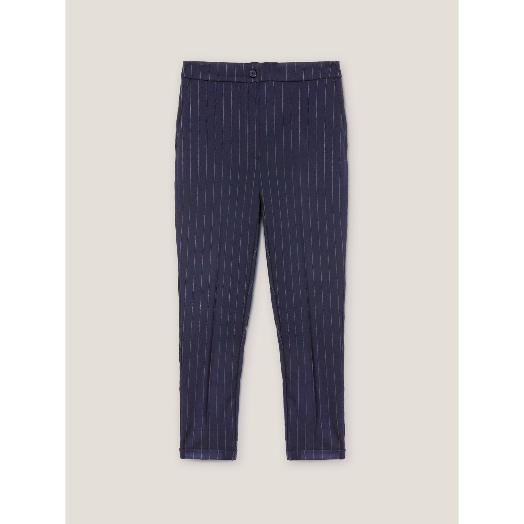 Motivi - Pantalón regular de raya diplomática - Azul