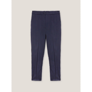 Motivi - Pantalón regular de raya diplomática - Azul