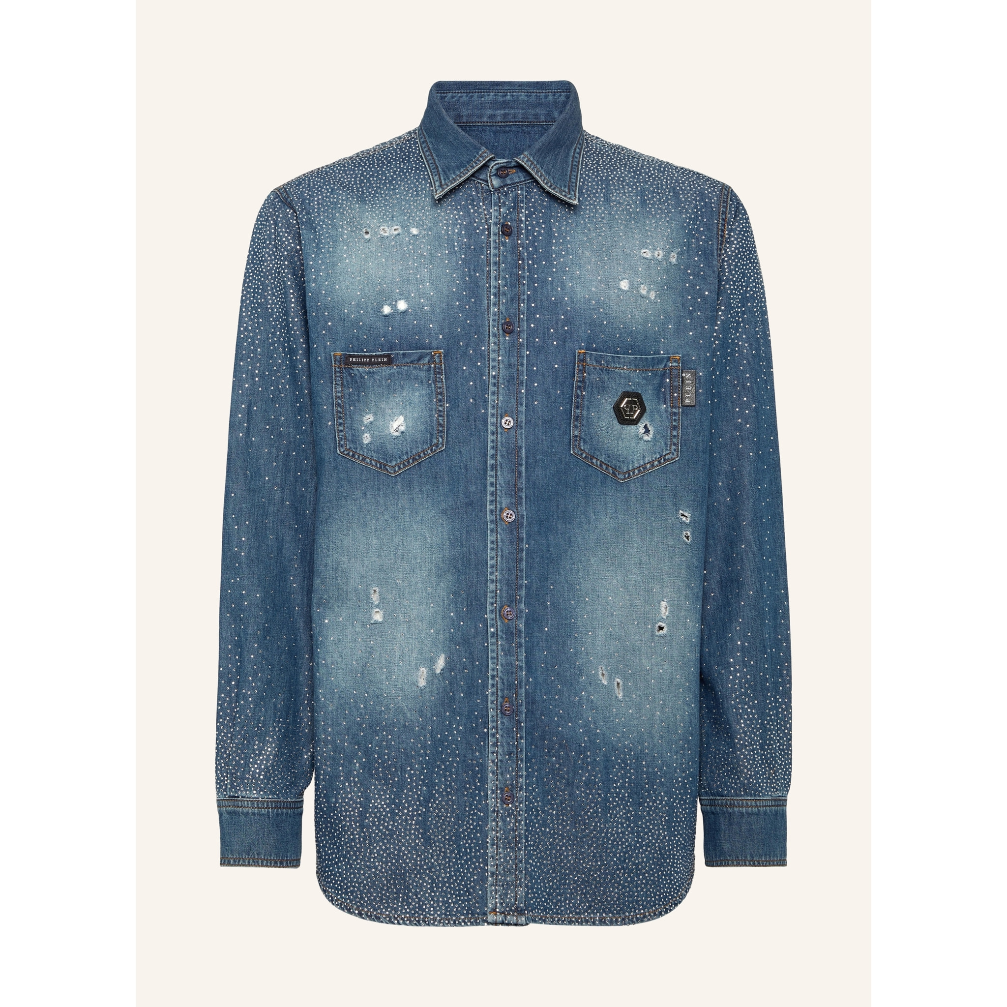 PHILIPP PLEIN Denim Shirt