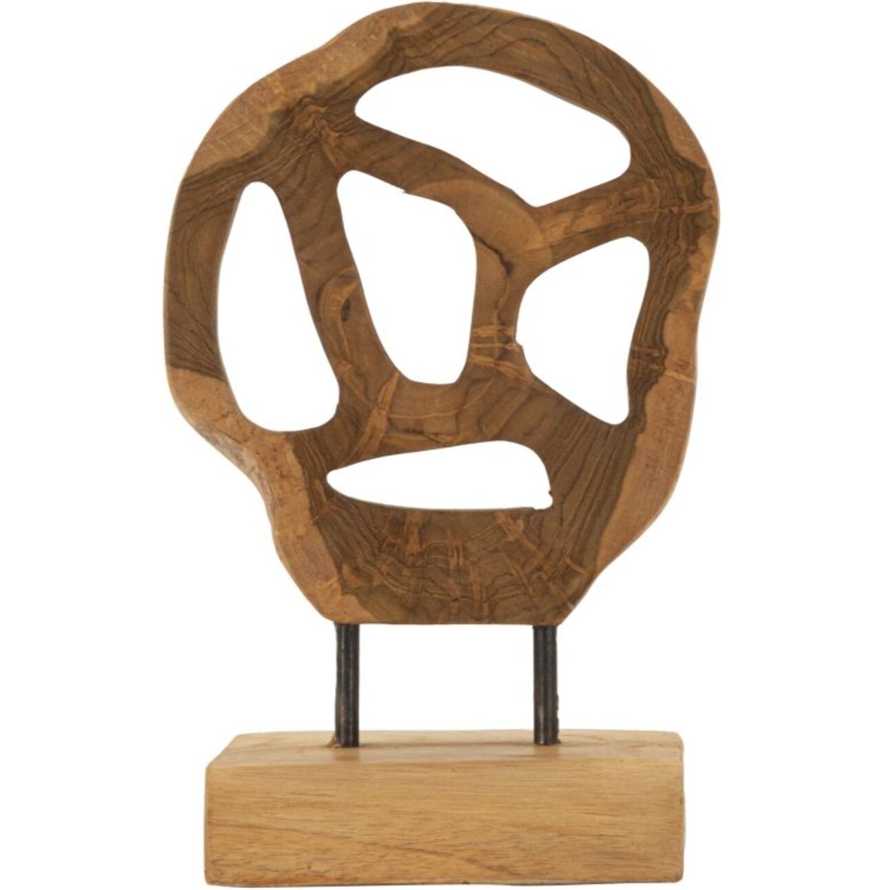 SCULTURA LUBANG IN TEAK RICICLATO CM 18X10X27 (PEZZI UNICI - NON RIP. IN SERIE)