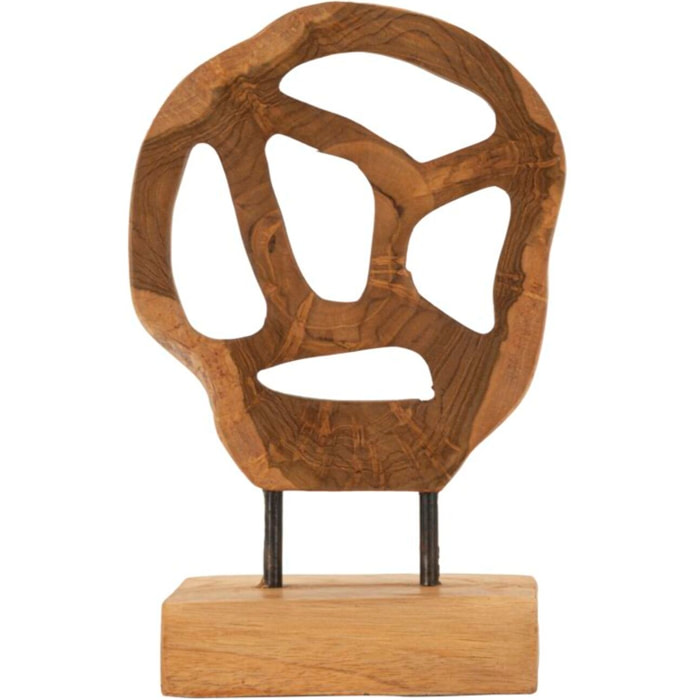 SCULTURA LUBANG IN TEAK RICICLATO CM 18X10X27 (PEZZI UNICI - NON RIP. IN SERIE)