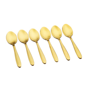 Coffret 6 petites cuillères KAJA - Gold