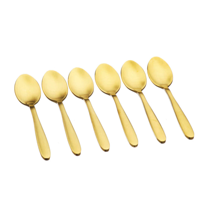 Coffret 6 petites cuillères KAJA - Gold