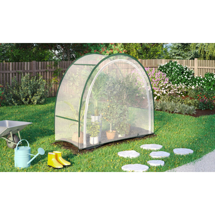 Serre d'hivernage demi-lune 200x80x170cm
