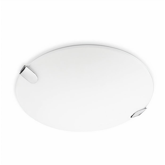 LEDS C4 Plafon Clip Ø500 Mm Led 16,6W 3000K Cromo 935Lm