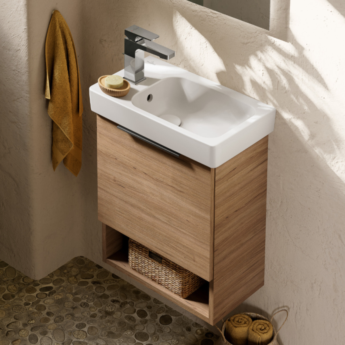 Mitigeur lavabo VILLEROY ET BOCH Architectura Square sans tirette