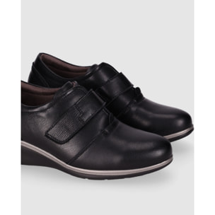 Zapatos de Piel - Negro - Tacón: 3 cm