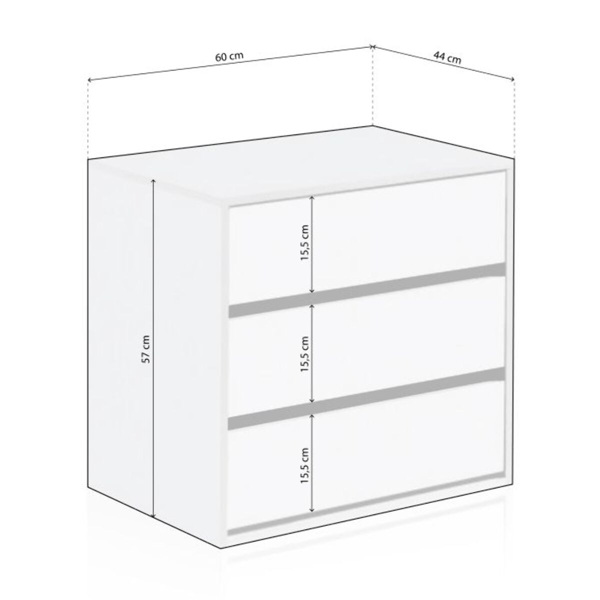 Cajonera Vera Blanco Artik (Blanco Mate)