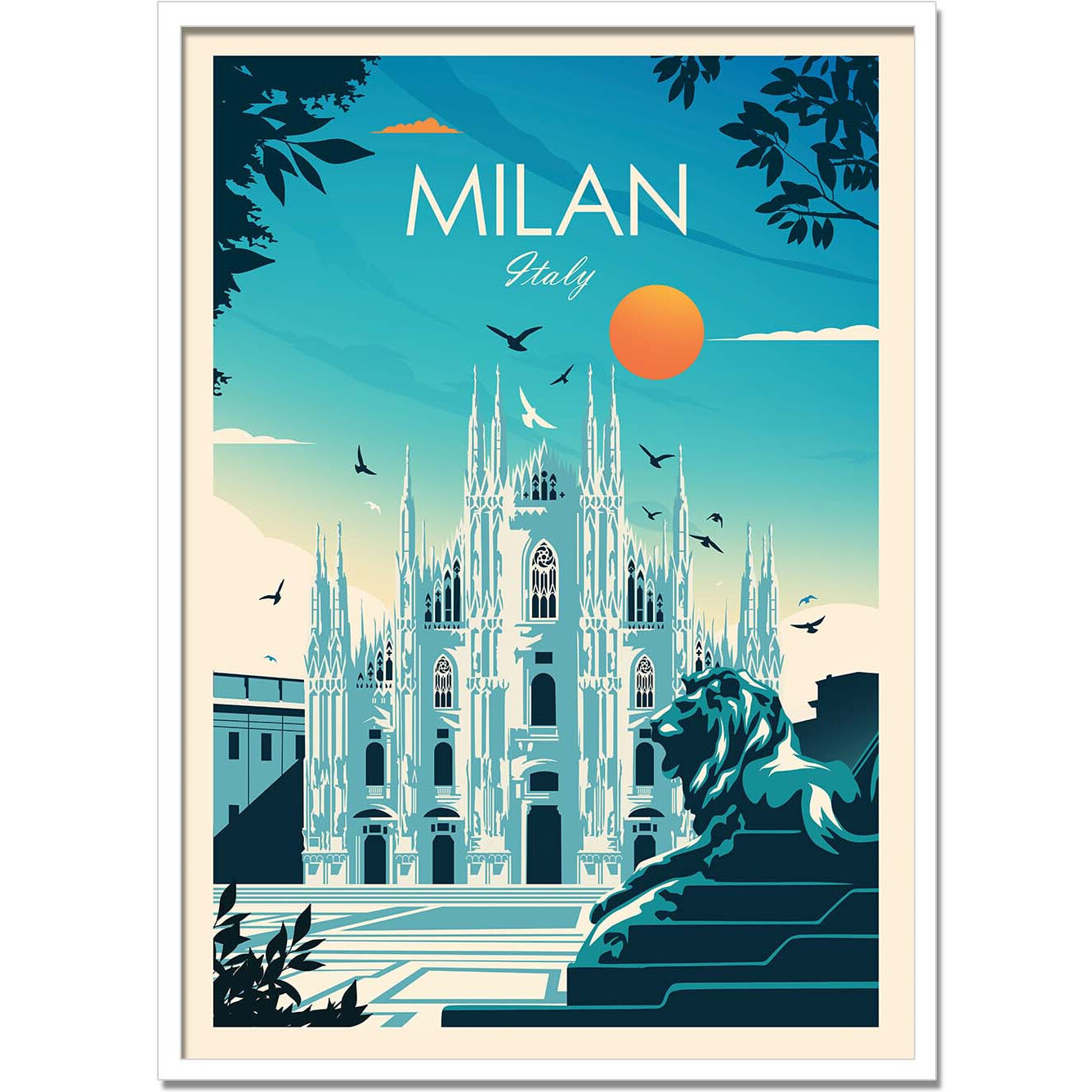Affiche - Milan Italy - Studio Inception