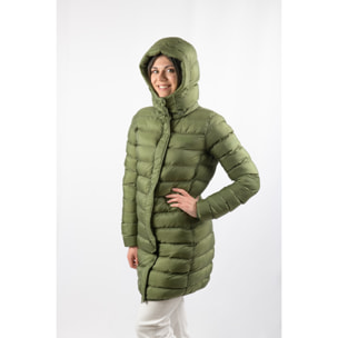 Chaqueta Munich Long Jacket marca ECOON - verde oscuro