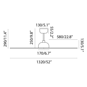 GOTLAND Ø1320MM BLANCO 3 PALAS IOT