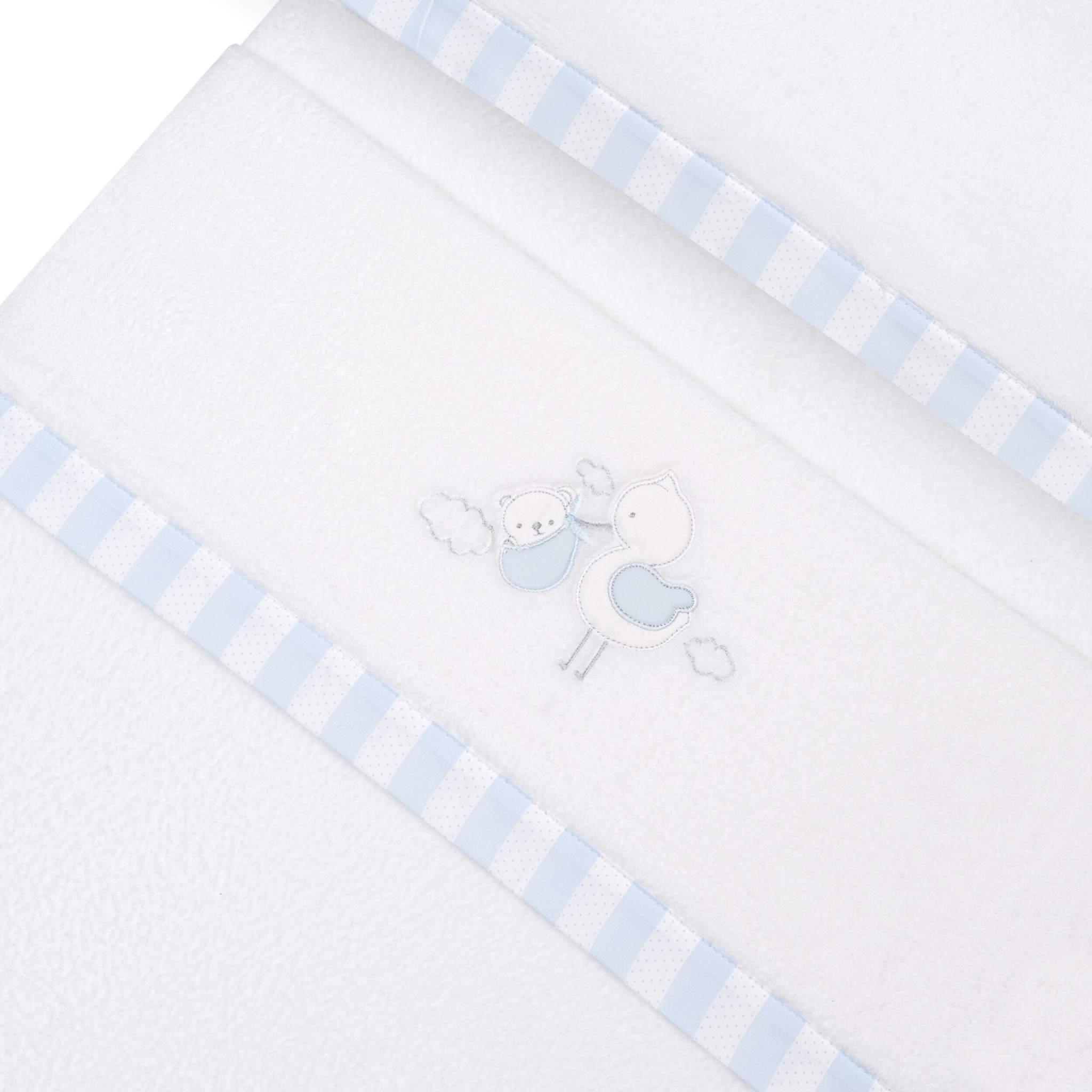 Triptico Minicuna Coralina Cigueña Oso Bco/Azul