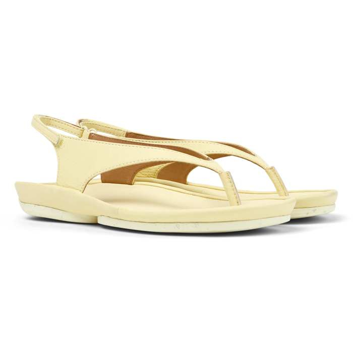 Sandalias - CAMPER Right Isla - Amarillo - Cuero liso
