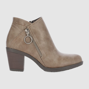 Botines - Taupe - Tacón: 7 cm