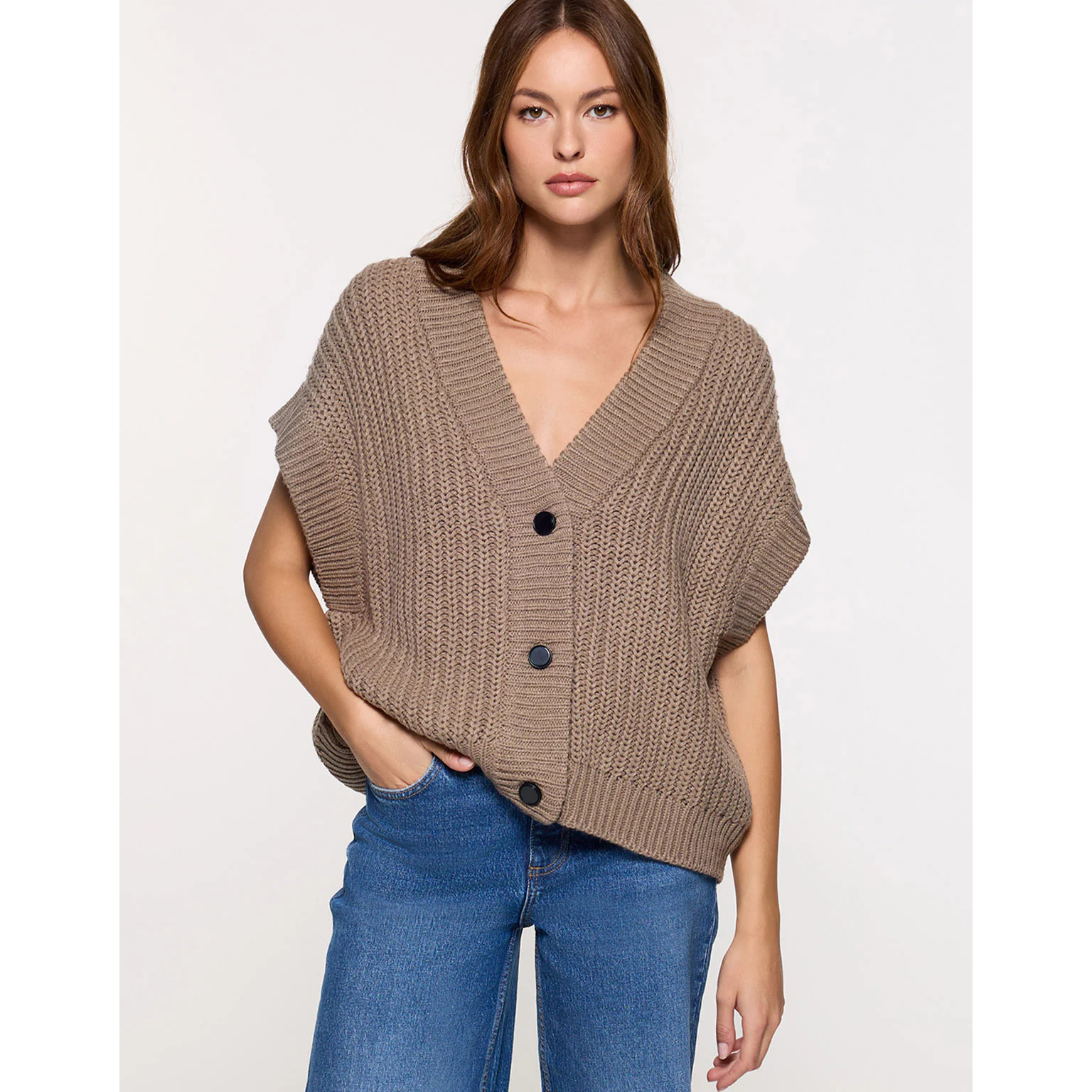 Chaleco de Punto Marrón - Richy