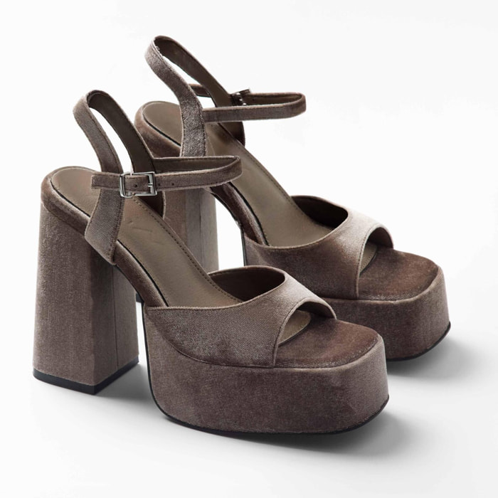 Sandalia de tacón DOMINIC 12 cm