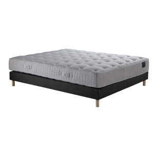 Ensemble matelas ressorts PULSAR, mémoire de forme + sommier 11 cm