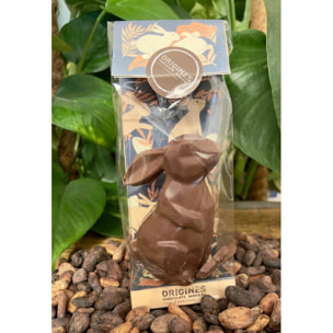 Lapin BIO chocolat Lait 38% - Pâques - garnis de friture - 75g Bio
