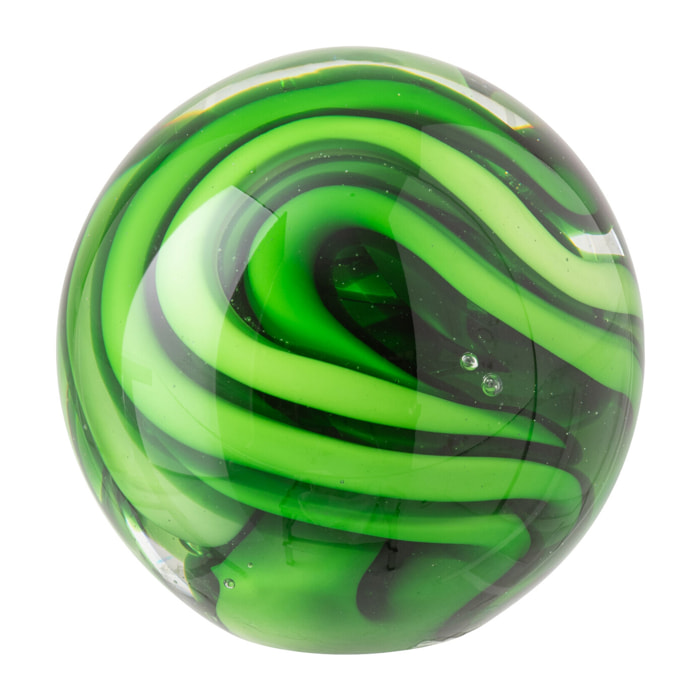 J-Line Presse-papier Balle - verre - vert - medium