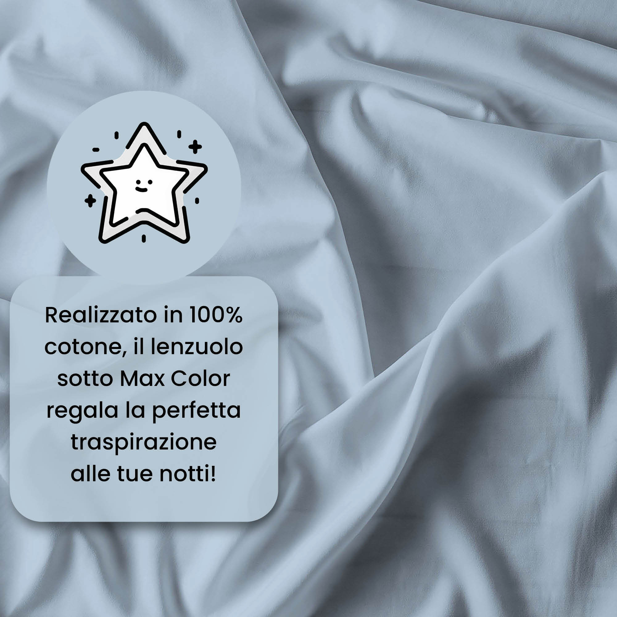 LENZUOLO SOTTO CON ANGOLI MAX COLOR, 100% COTONE MADE IN ITALY - MATRIMONIALE MAXI