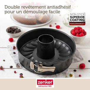 Moule à manqué et à savarin double fond Zenker PerfectBack+