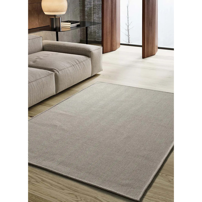 ESPIGA Alfombra lisa lavable en color beige, varias medidas disponibles