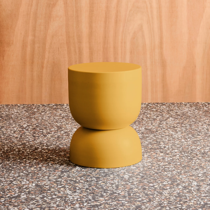 Table d'appoint, bout de canapé, table de chevet métal Ø32 x H42cm MADI