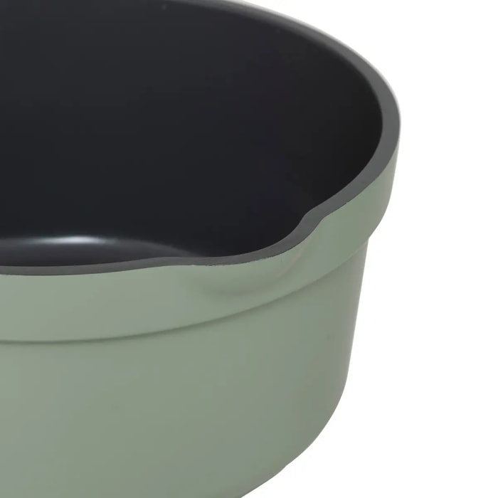 Casserole "Horizon" en aluminium vert D20,5cm