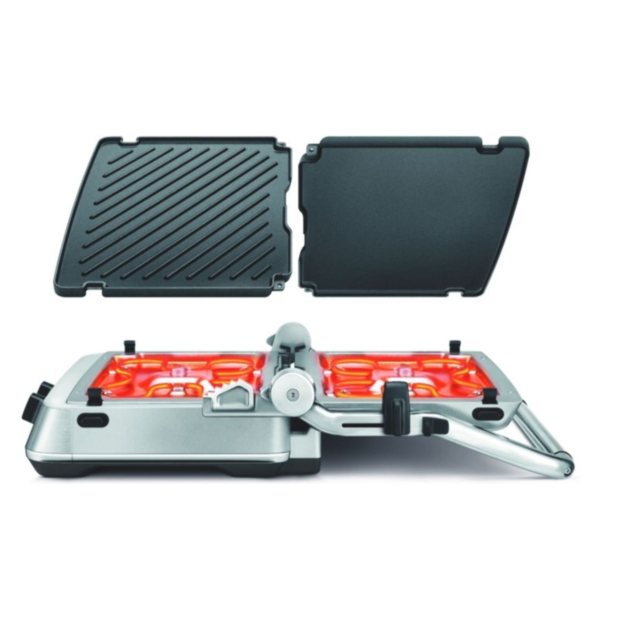 Grille-viande SAGE APPLIANCES SGR700BSS4EEU1 inox 2 zones de cuisson, plaques amovibles, 33x25 cm