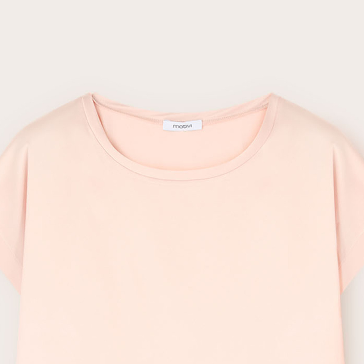 Motivi - T-shirt bimaterica - Rosa