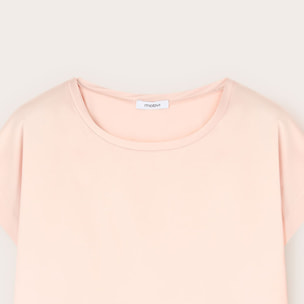 Motivi - T-shirt bimaterica - Rosa