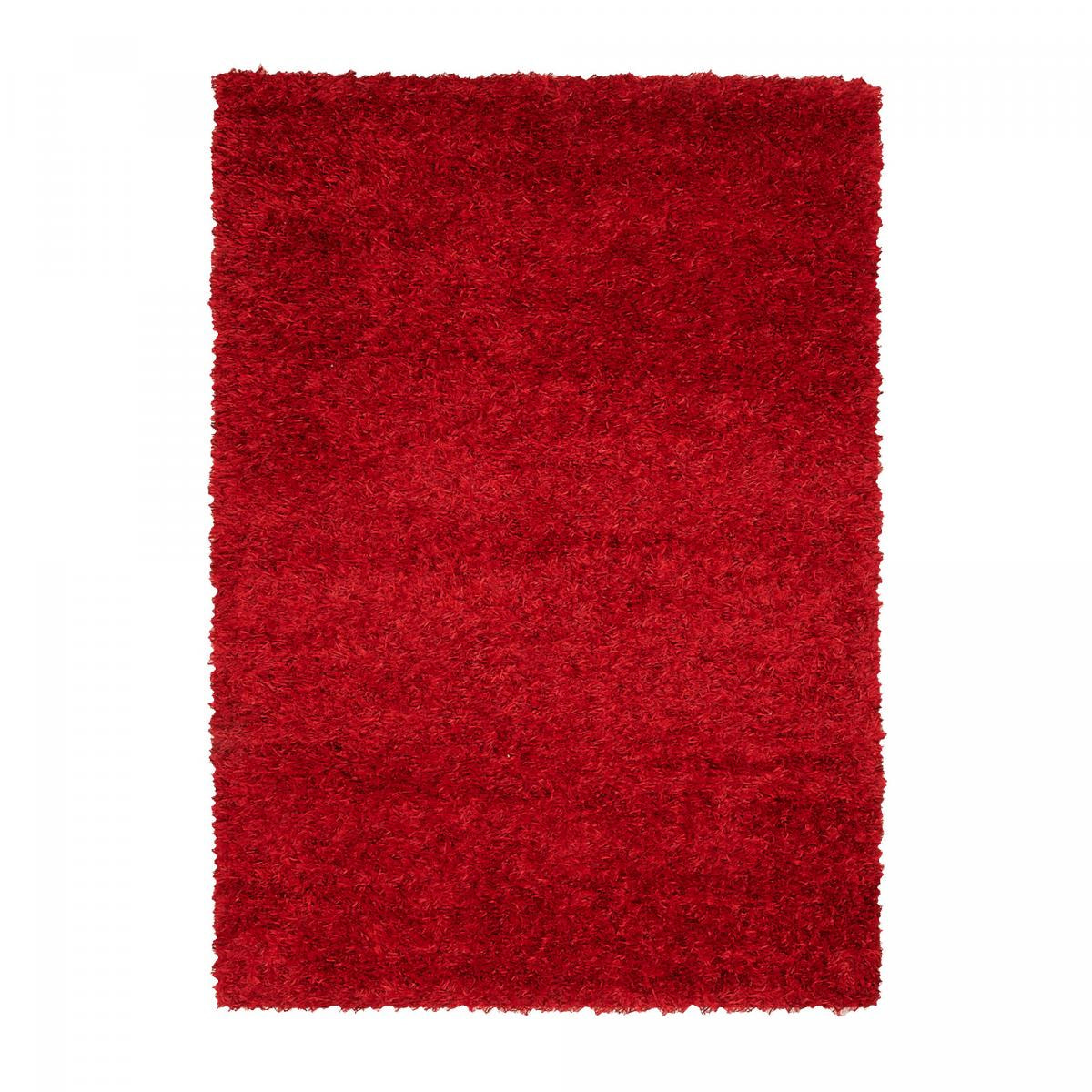 Tapis shaggy fait main motif uni PENA