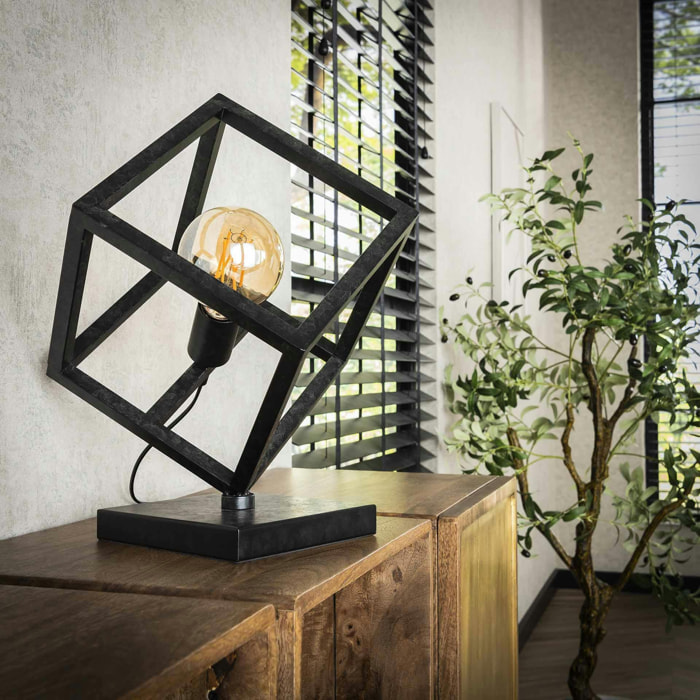 Lampe cube 3D en métal RALF