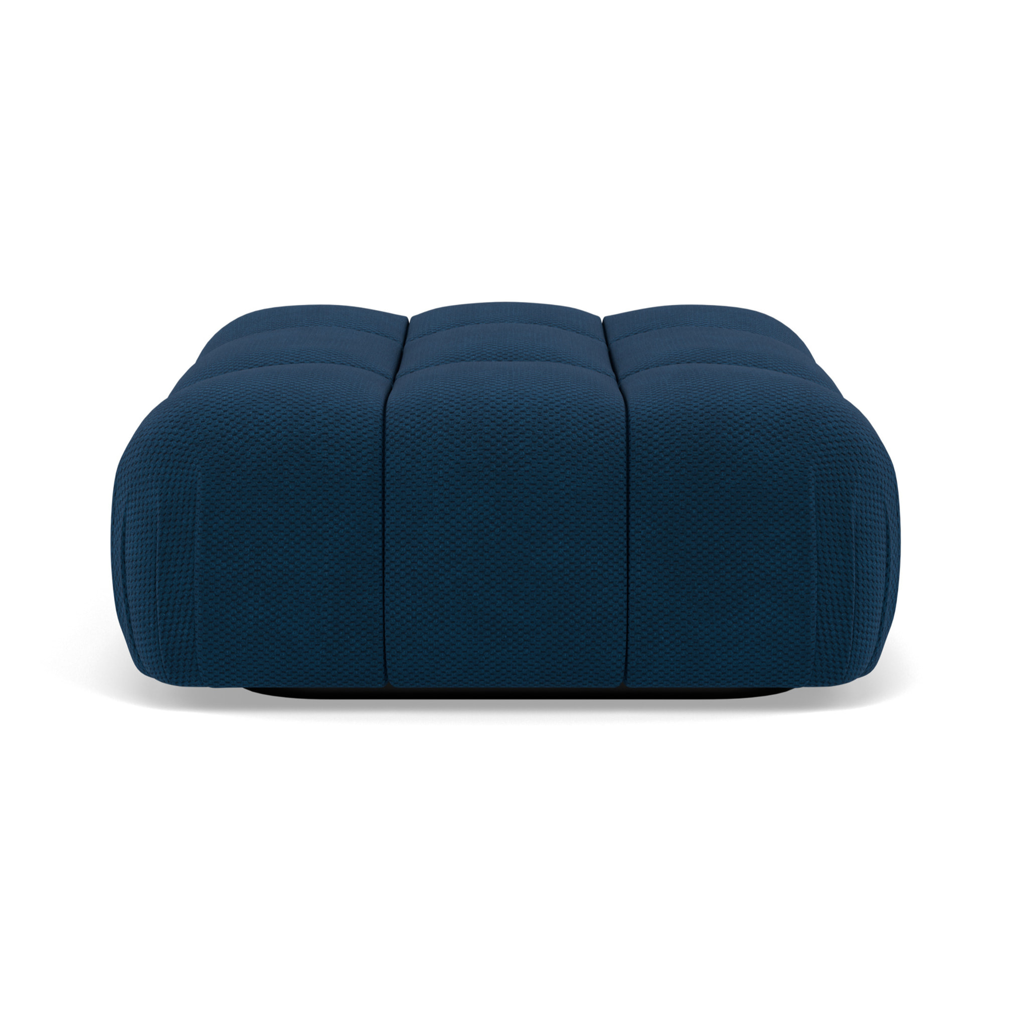 Ruby - pouf en velours texturé - Bleu