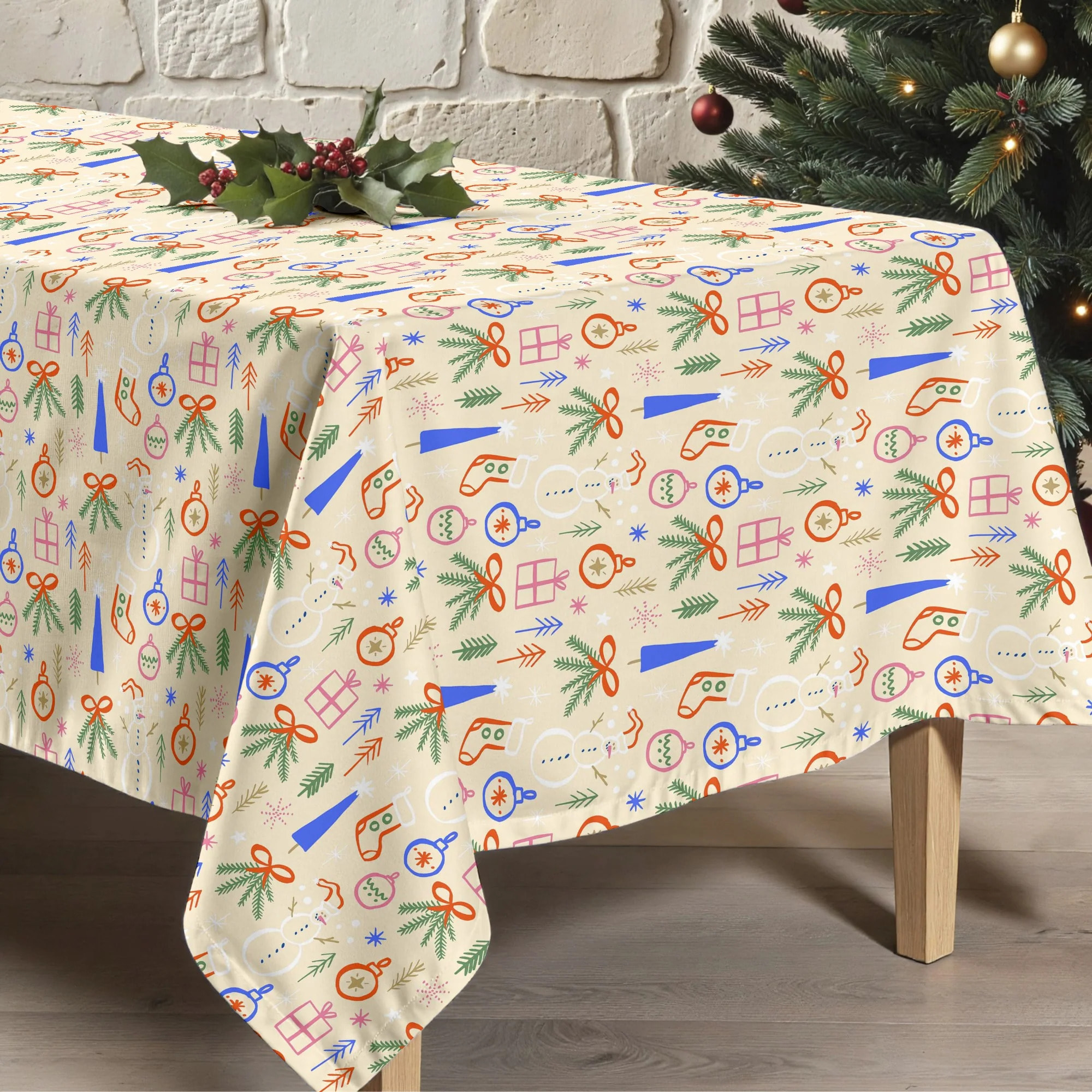 Nappe en résine Anti-tâches Merry Christmas 41
