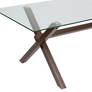 Table à manger "Jorel" marron 180x90x74,5cm
