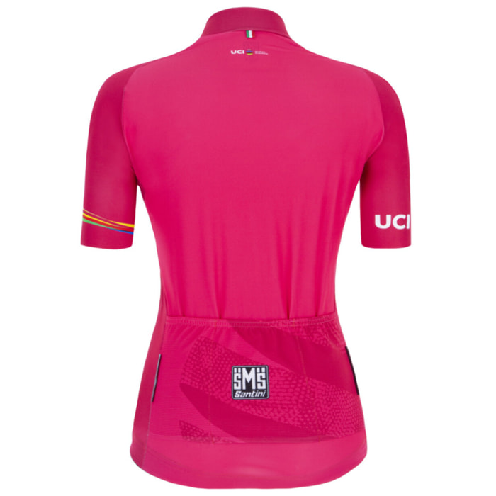 Uci Official Campeona Del Mundo - Maillot Mujer - Burdeos - Mujer