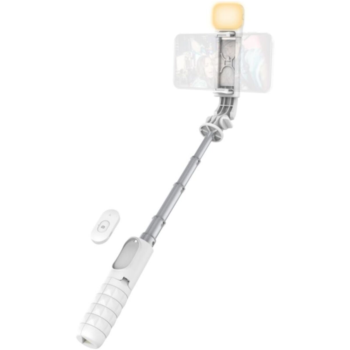Perche à selfie TNB Bluetooth 2 en 1 avec LED blanc
