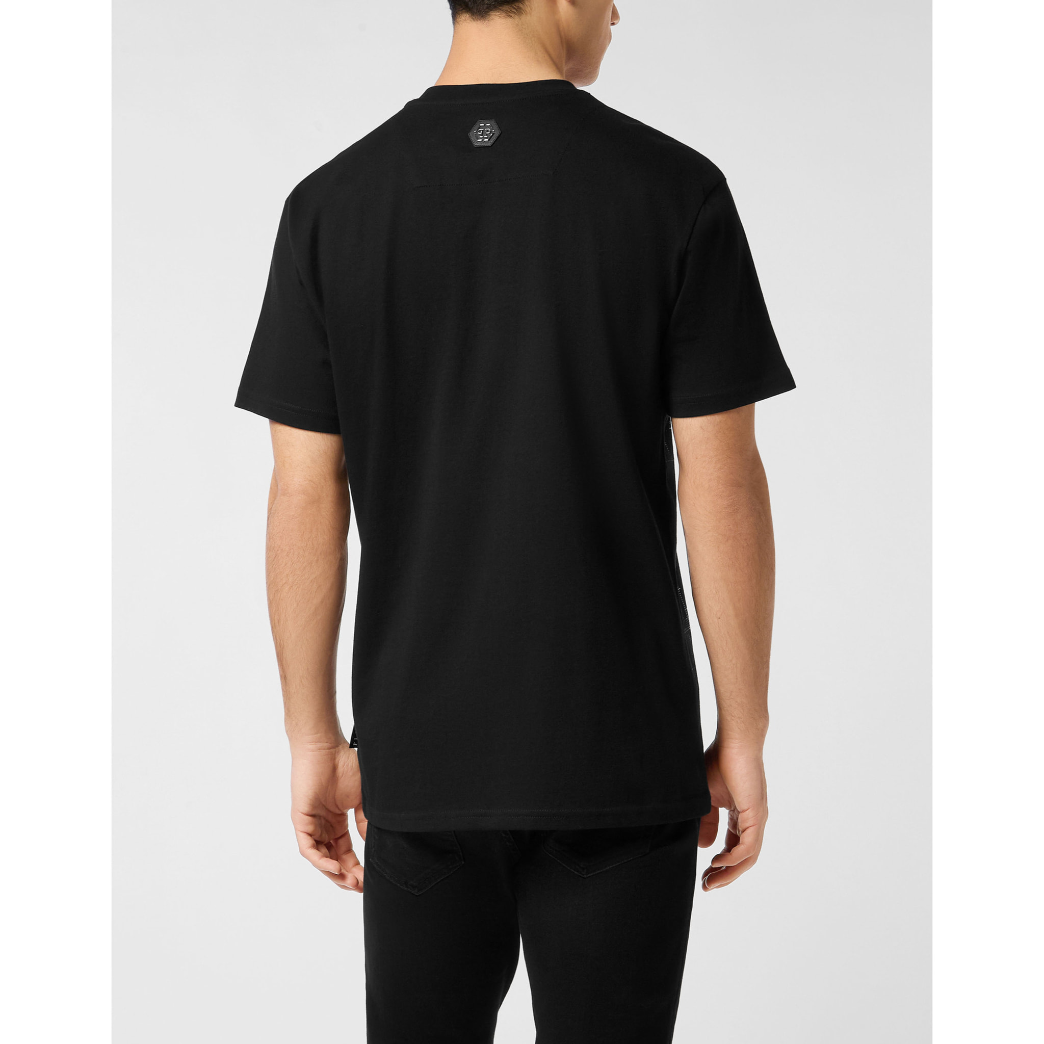 PHILIPP PLEIN Camiseta de cuello redondo y manga corta SKULL