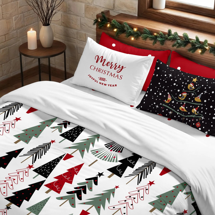 Housse de couette avec clics 100% coton Laponia 50