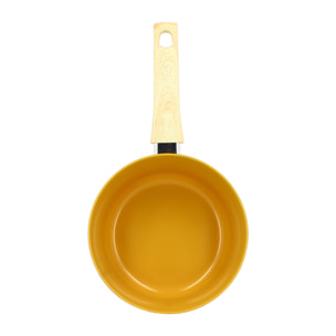 Casserole en revêtement céramique 20cm jaune - tous feux COLORAMA