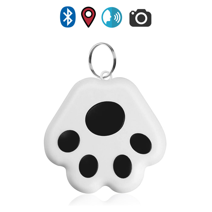 Localizzatore PAW Bluetooth 4.0 multifunzione, con indicatore GPS dell'ultima posizione. Per animali domestici, chiavi, valigie, ecc.