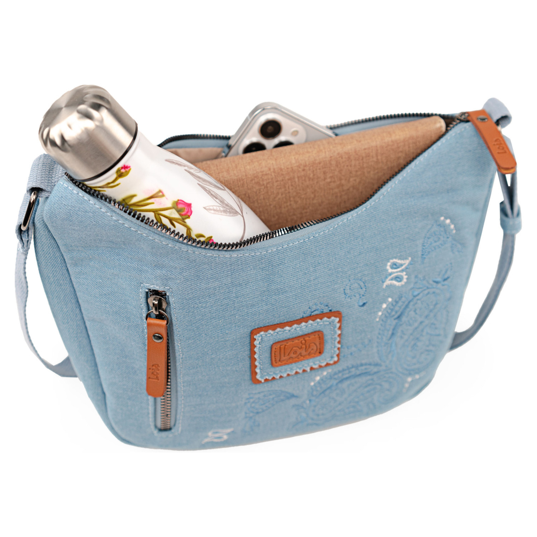 Bolso Bandolera Mujer Veg/Pu Lois Cincinnati Azul