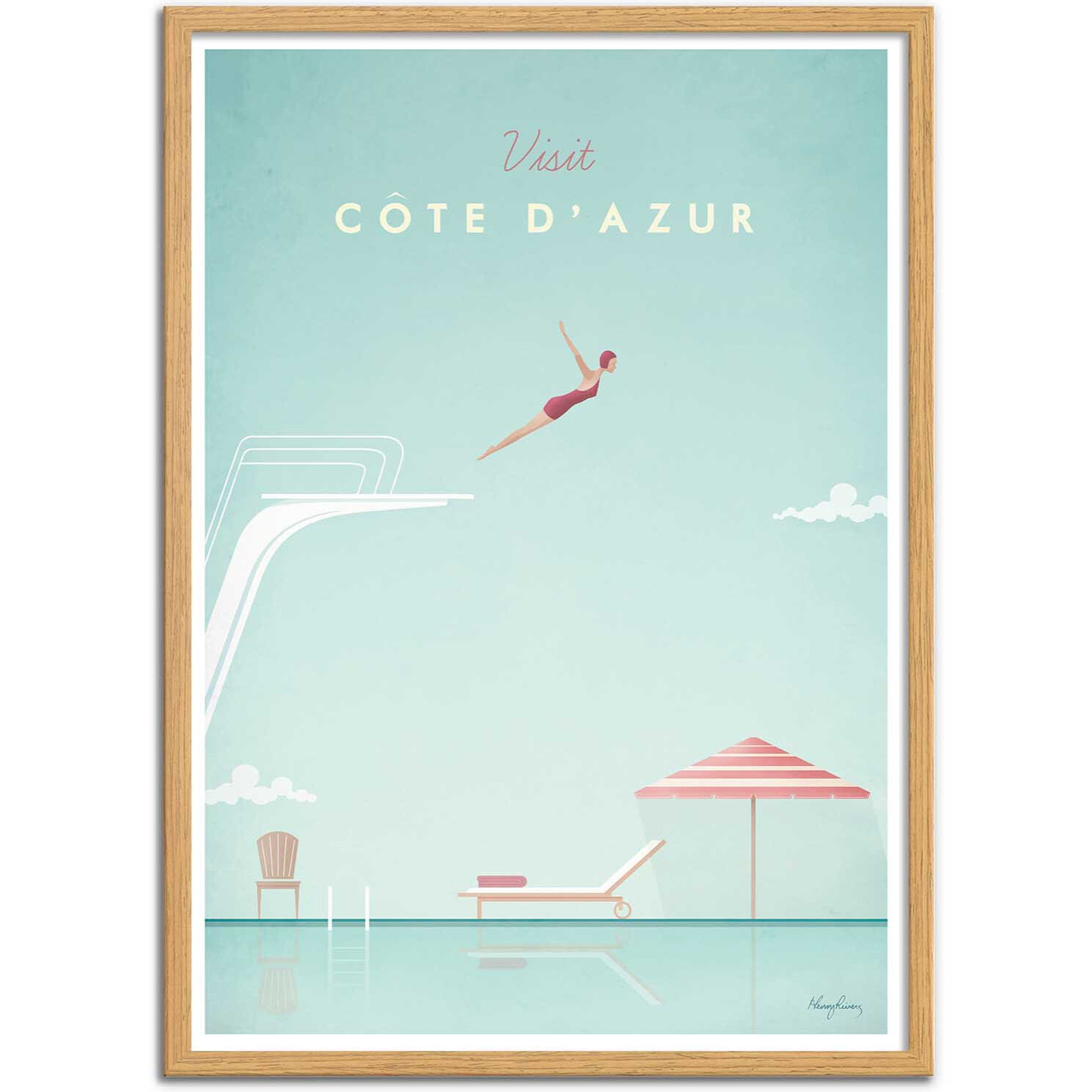 Affiche - Visit Cote d'Azur - Henry Rivers