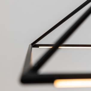 LEDS C4 Colgante Tubs 900mm LED 41 Blanco cálido - 3000K ON-OFF Negro 1791lm