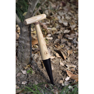 Kit 3 Outils de Plantation Noirs et Bois