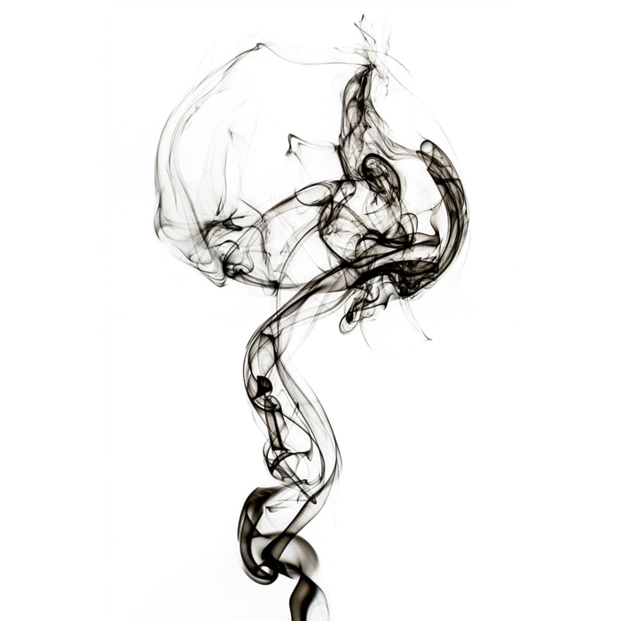 Tableau black smoke medusa Tableau alu Dibond