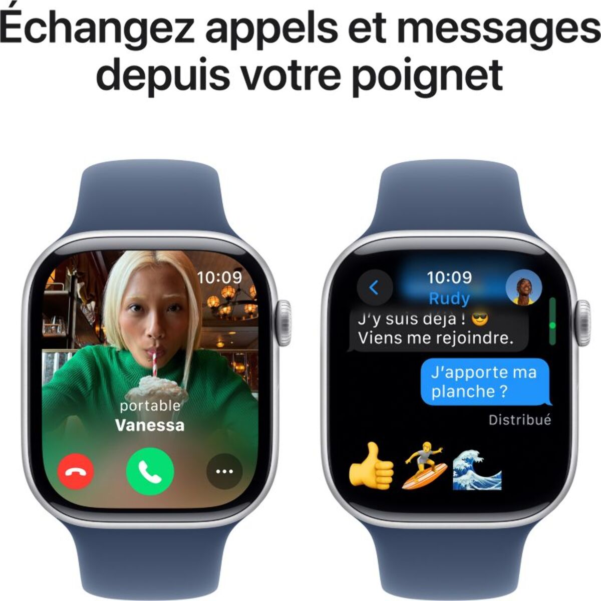 Montre connectée APPLE WATCH Serie 10 46mm Alu/Argent M/L