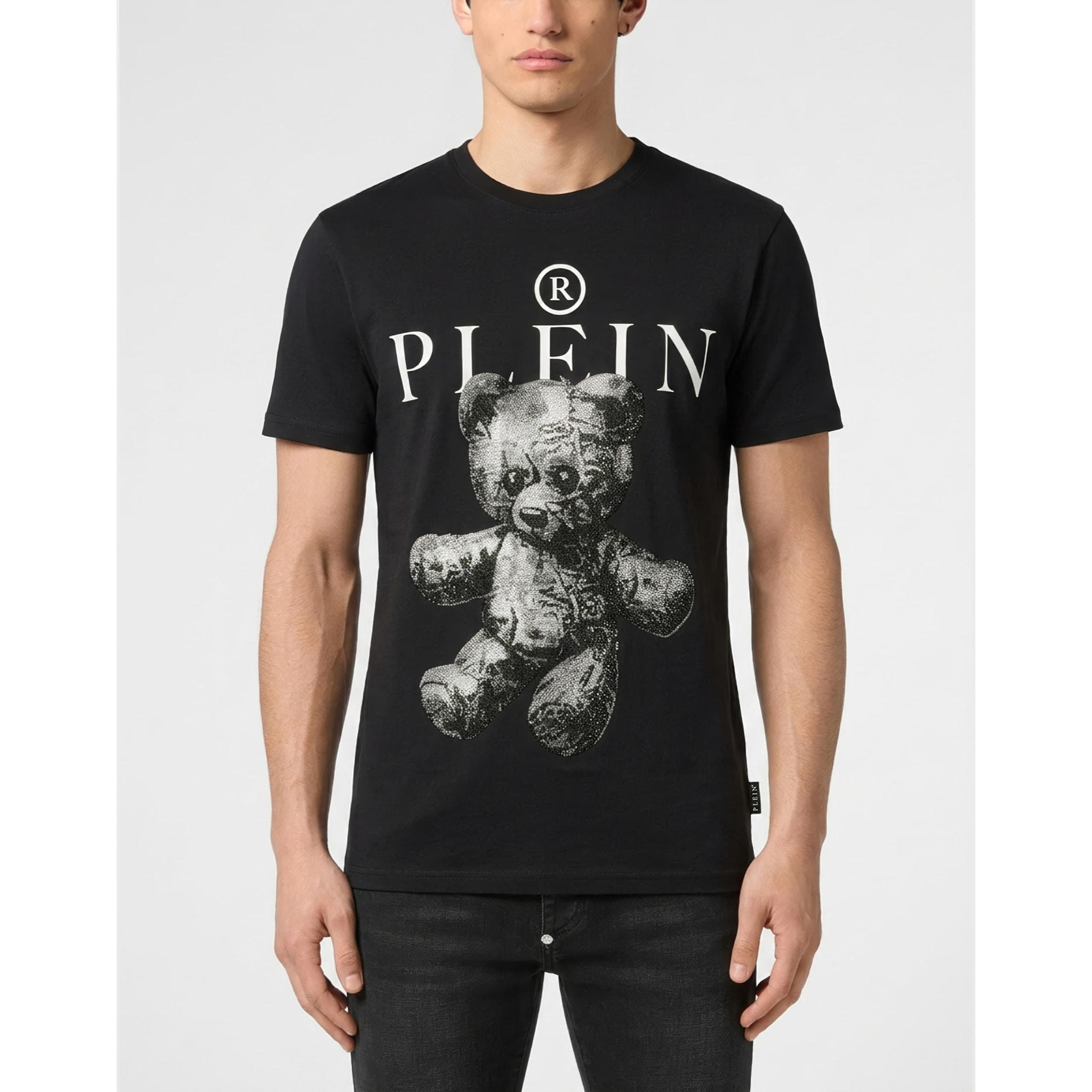 PHILIPP PLEIN Camiseta de cuello redondo y manga corta TEDDY