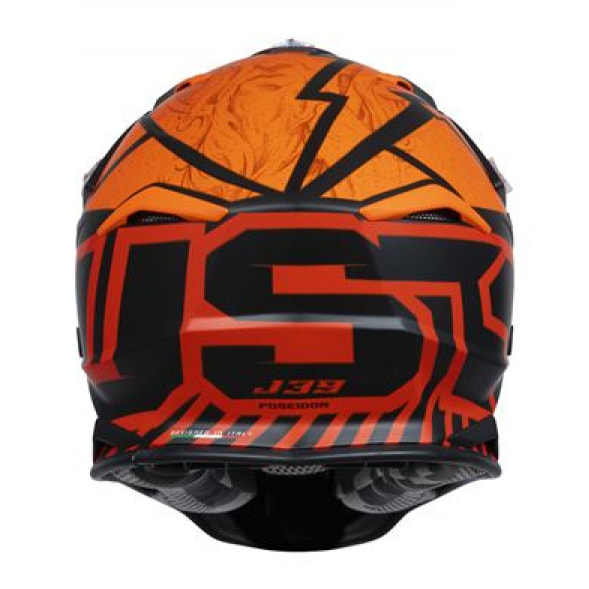 CASCO JUST1 J39 POSEIDON ORANGE - BLACK - RED